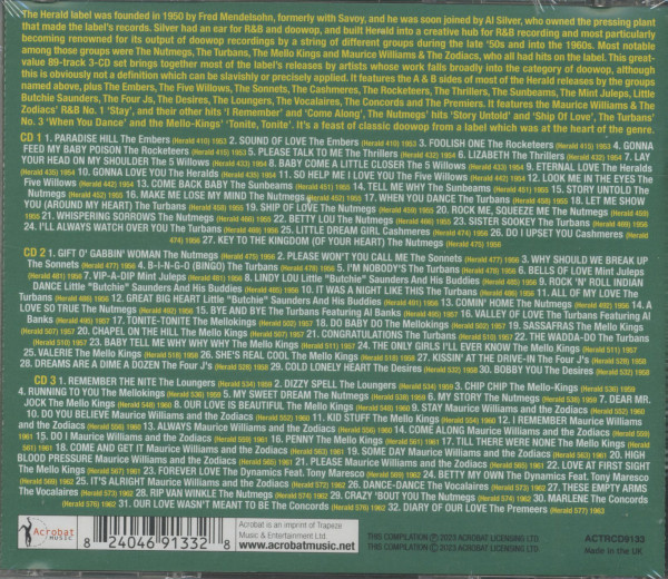 Herald Records Doowop Collection 1953 - 1963 (3-CD Box-Set))