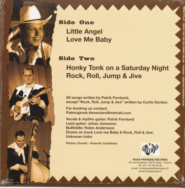Little Ange l- Vove Me Baby - Honky Tonk On A Saturday night - Rock, Roll, Jump & Jive (7inch, EP, 45rpm, PS)