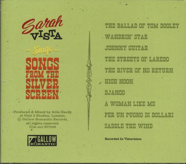 Sarah Vista Sings Songs From The Silver Screen (CD)