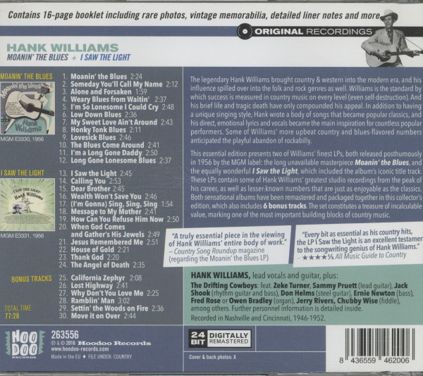 Moanin' The Blues - I Saw The Light (CD)