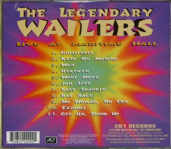 Live at Maritime Hall (CD)