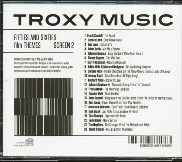 Troxy Music - Fifties And Sixties Film Themes - Screen 2 (CD)