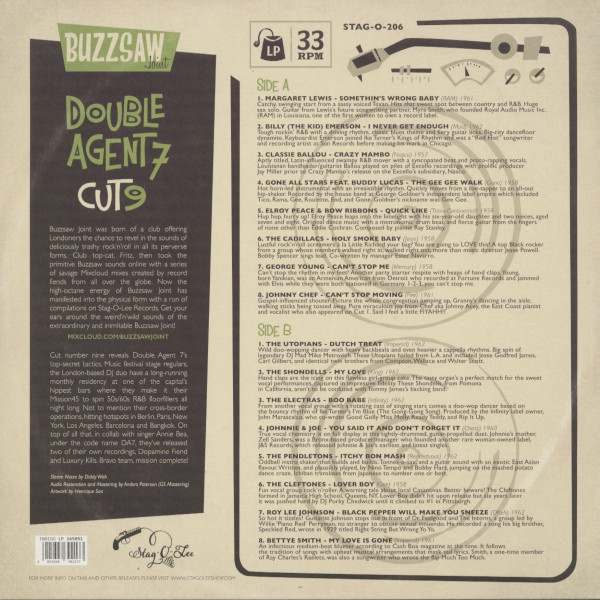 Buzzsaw Joint Cut 9 - Double Agent 7 (LP, Limited Edition)