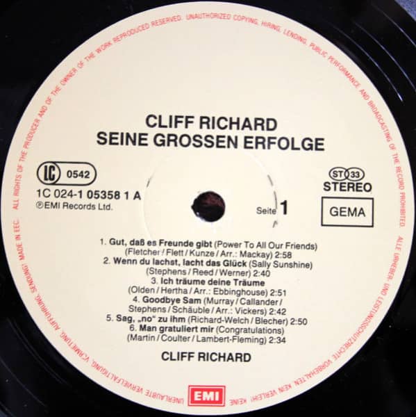Seine grossen Erfolge (LP)