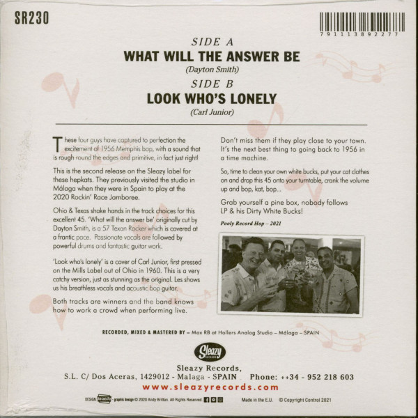 What Will The Answer Be - Look Who's Lonely (7inch, 45rpm)