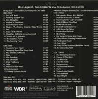 Preview: One Legens - Two Concerts - Live At Rockpalast 1996 & 2001 (4-CD & 2-DVD) Preview: One Legens - Two Concerts - Live At Rockpalast 1996 & 2001 (4-CD & 2-DVD)