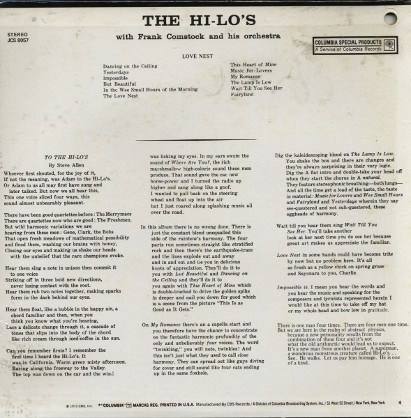 Love Nest (LP, Cut-Out)