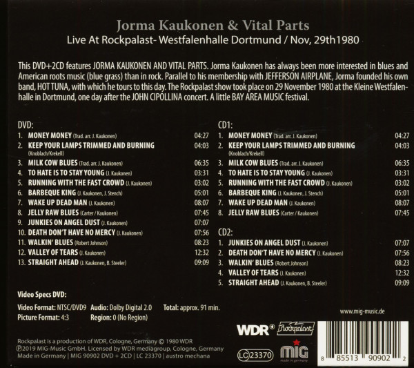 Live At Rockpalast 1980 (2-CD & DVD)