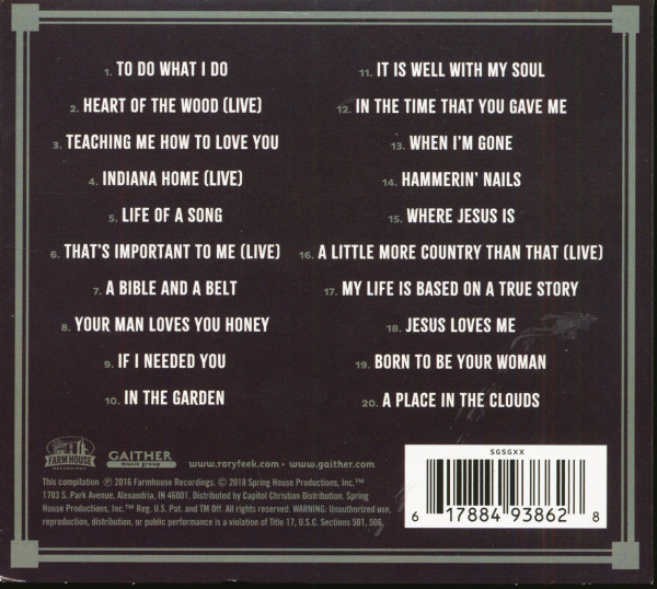 The Singer And The Song - The Best Of Joey & Rory (CD)