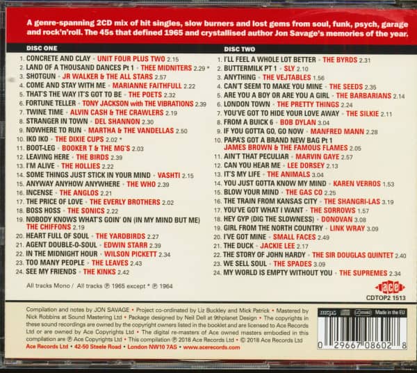 Jon Savage's 1965 - The Year The Sixties Ignited (2-CD)
