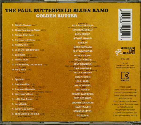 Golden Butter - The Best Of Paul Butterfield Blues Band (2-CD)