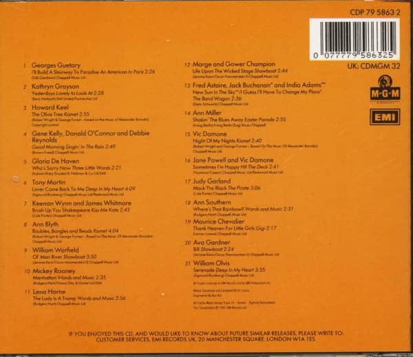 The Great MGM Stars - Magic Moments - From The Musicals Vol.1 (CD)