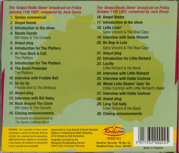 Rock'n'Roll Radio - Australia 1957 (CD)