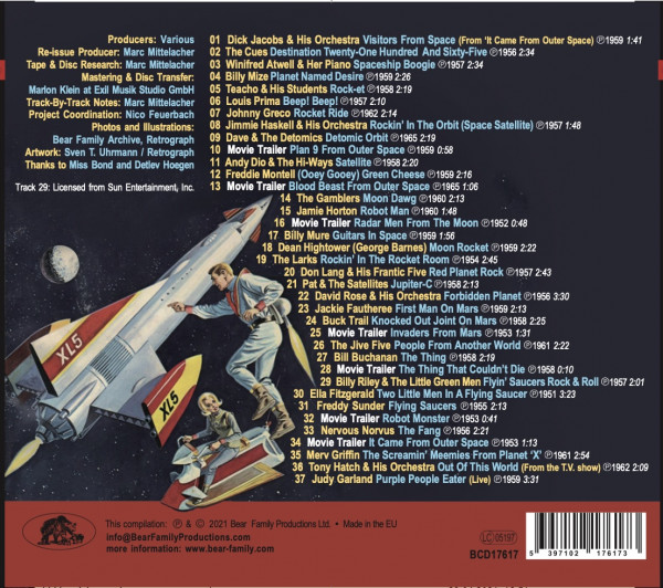 Destination Forbidden Planet - 37 Outer Space Shock Treatments (CD)
