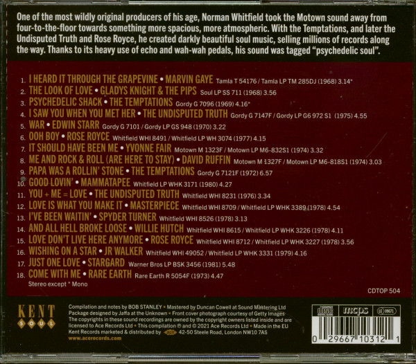 Psychedelic Soul - Produced by Norman Whitfield (CD)