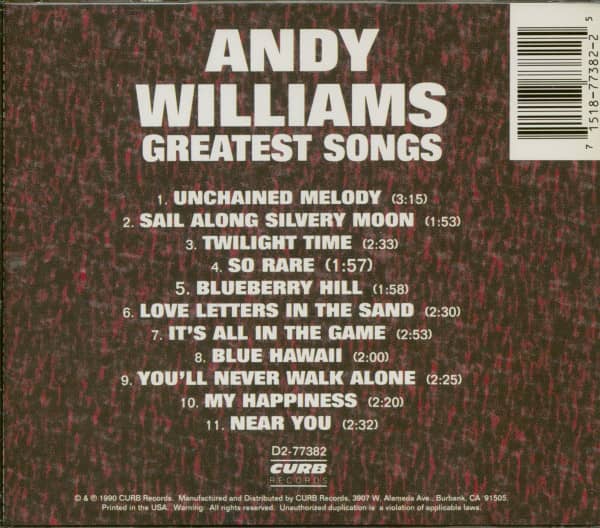 Greatest Songs - Unchained Melody (CD)