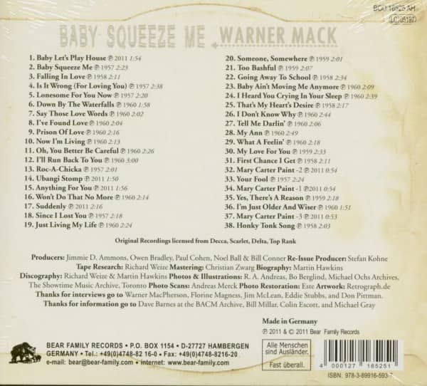 Baby Squeeze Me - Gonna Shake This Shack Tonight (CD)