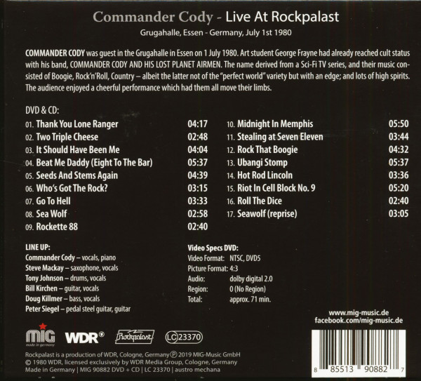 Live At Rockpalast 1980 (CD & DVD)