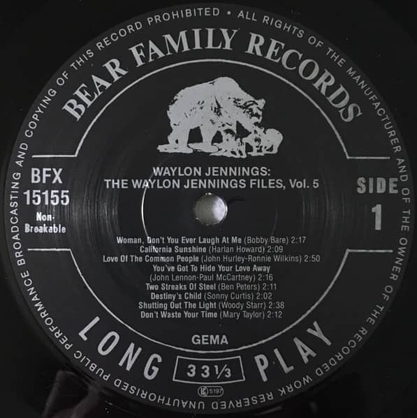 The Waylon Jennings Files - Vol.5 (LP)