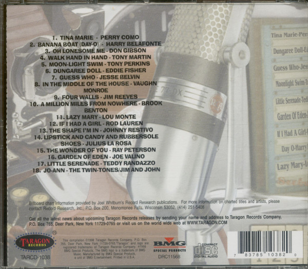 Lost Male Hits Of The 50's (CD)