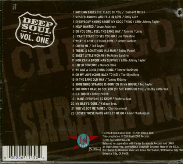 Deep Soul Vol.1 - From Chicago To Shreveport (CD)