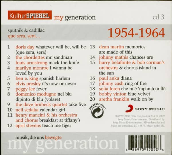 My Generation - Sputnik & Cadillac - 1957 (CD)