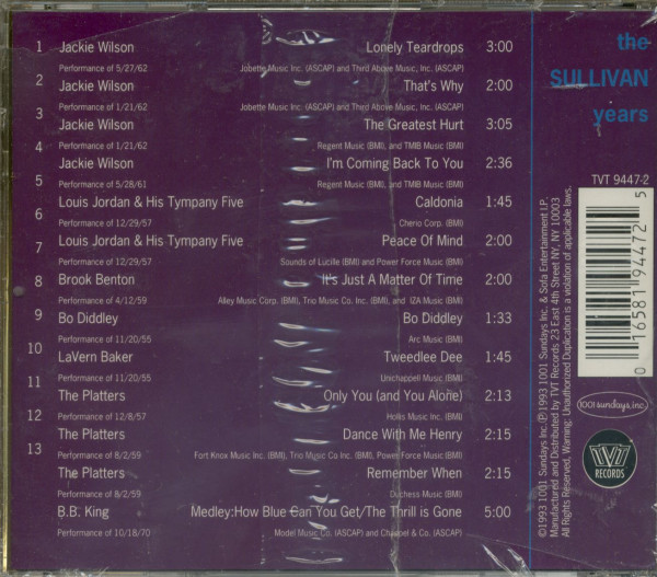 The Ed Sullivan Years - Rhythm & Blues Revue (CD)