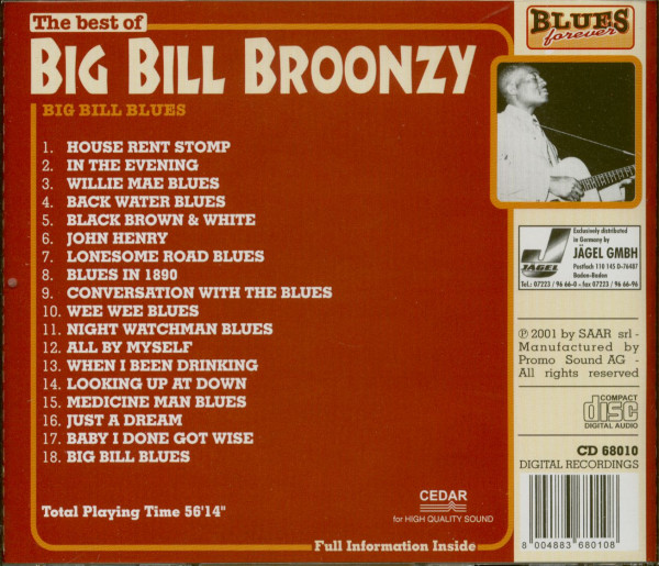 The Best Of Big Bill Blues - Blues Forever (CD)