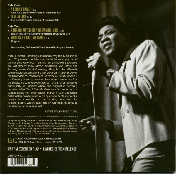 A Losing Game - Goldwax Rarities (7inch, 45rpm, EP, PS, SC)