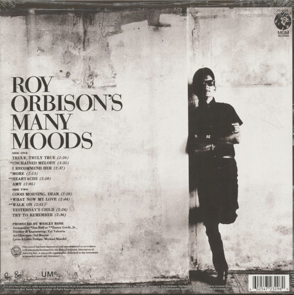 Roy Orbison's Many Moods (LP, 180g Vinyl)