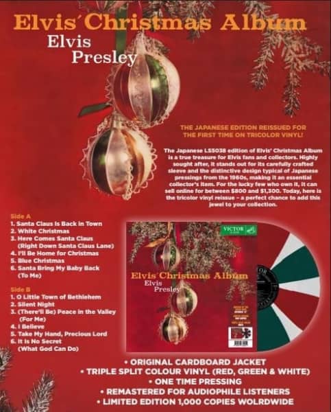 Elvis' Christmas Album - Japan (LP, colored Vinyl, Ltd.)