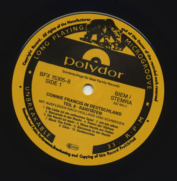 Connie Francis In Deutschland (8-LP Box)