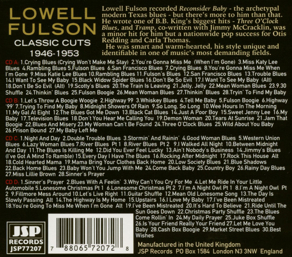 Lowell Fulson - Classic Cuts 1946-1953 (4-CD)