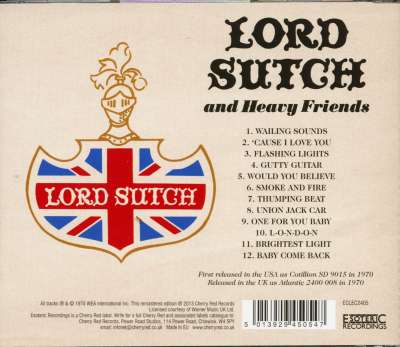 Screaming Lord Sutch CD: Lord Sutch And Heavy Friends (CD) - Bear