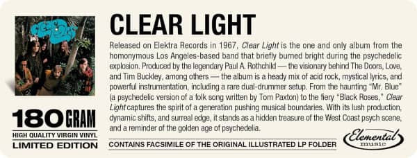 Clear Light (LP, 180g Vinyl, Ltd.)