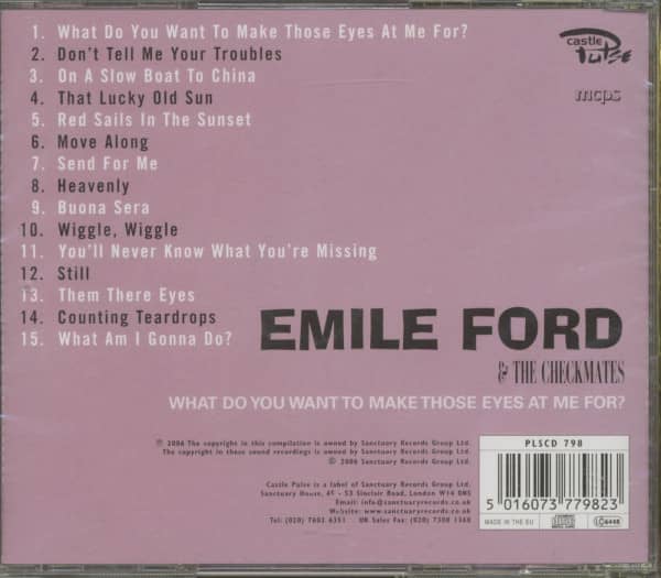 What Do You Want To Make Those Eyes For Me ? (CD)
