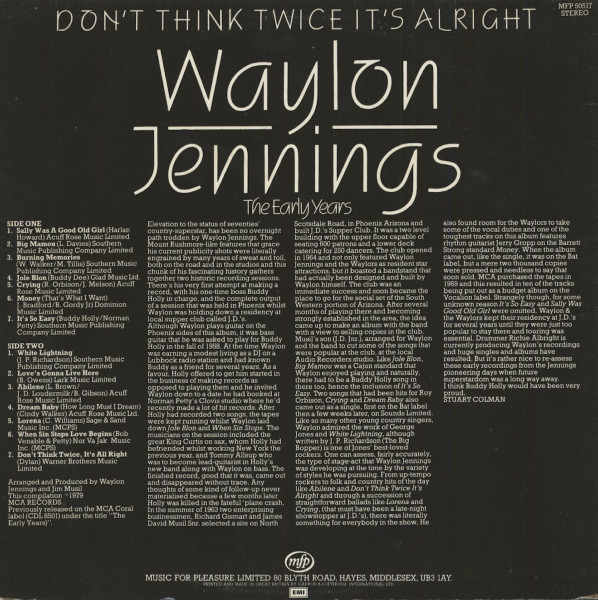 Don't Think Twice It's Alright (LP)