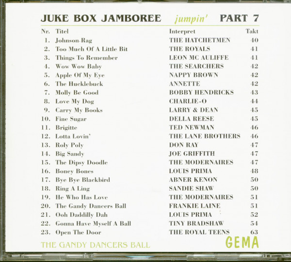 Juke Box Jamboree Part 7 - Jumpin' (CD)