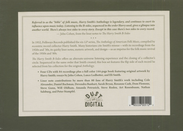 The Harry Smith B-Sides (4-CD)