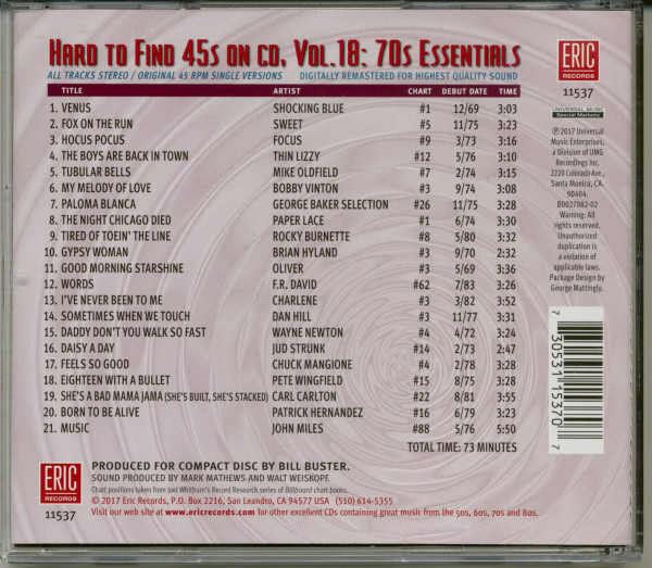 Vol.18 - 70s Essentials (CD)