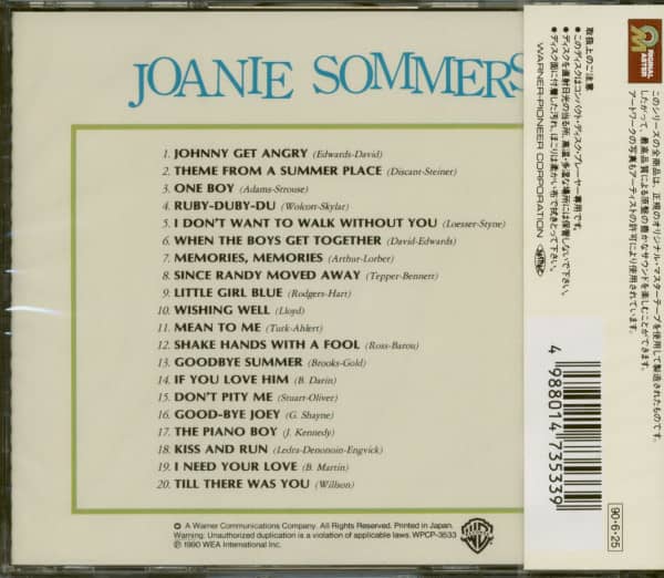 Johnny Get Angry (CD Japan)