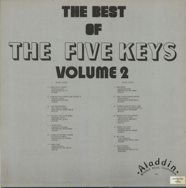 The Best Of The Five Keys Vol.2 (LP)
