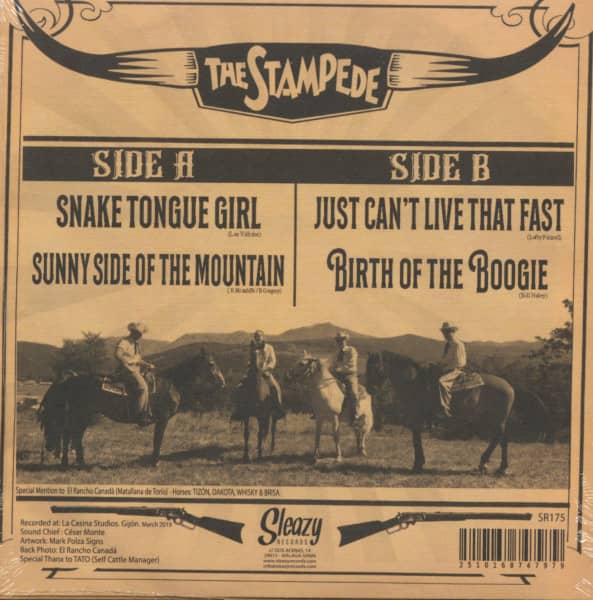 The Stampede (7inch, EP, 45rpm, PS, Ltd.)