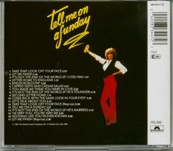 Tell Me on a Sunday (CD)