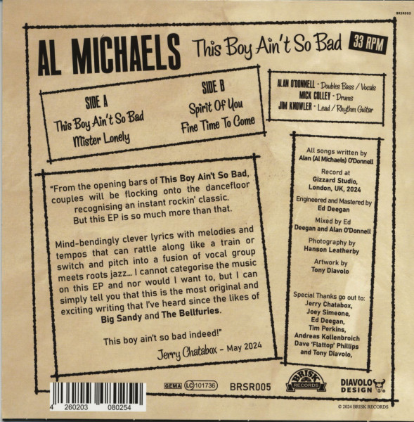 This Boy Ain't So Bad (7inch, 45rpm, EP)