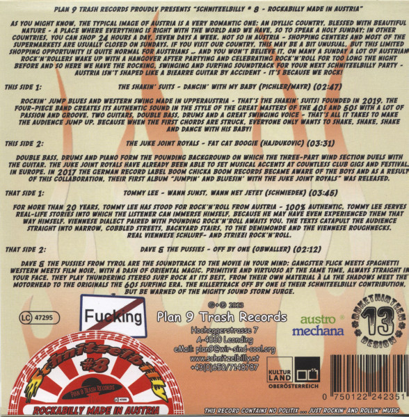 Schnitzelbilly No.8 - Rockabilly Made In Austria (7inch, colored Vinyl, EP, 33rpm, Ltd.)