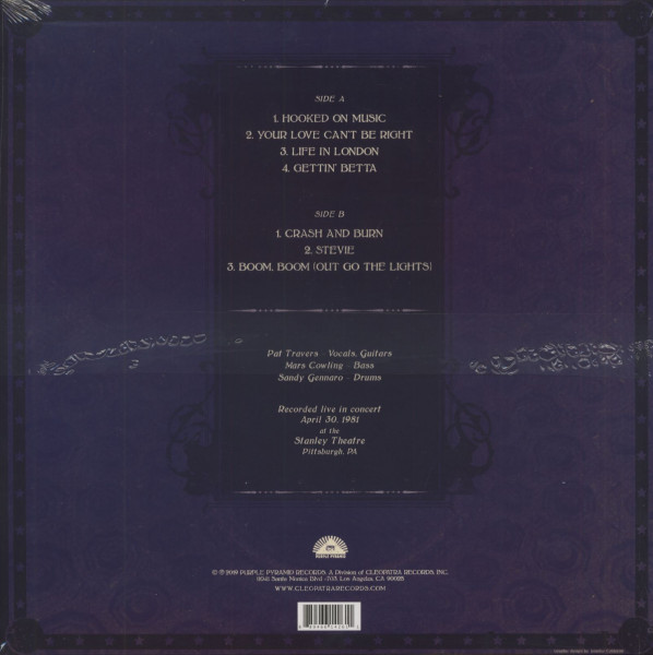 Live In Concert April 30th 1981 - Stanley Theatre, Pittsburg (LP, Colored Vinyl, Ltd.)