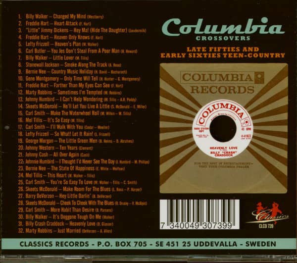 Columbia Crossovers - Late 50s And Early 60s Teen Country (CD)