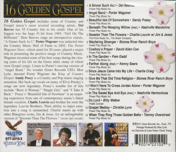 16 Golden Gospel (CD)