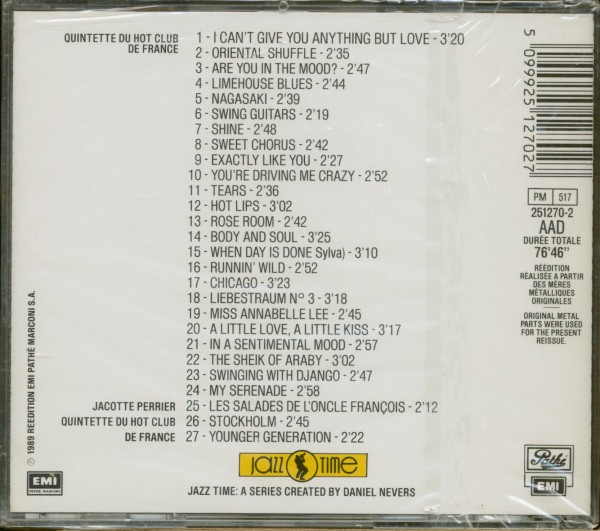 Spécial Quintette À Cordes Du Hot Club De France - Vol. 1 - 1936-1939 (CD)